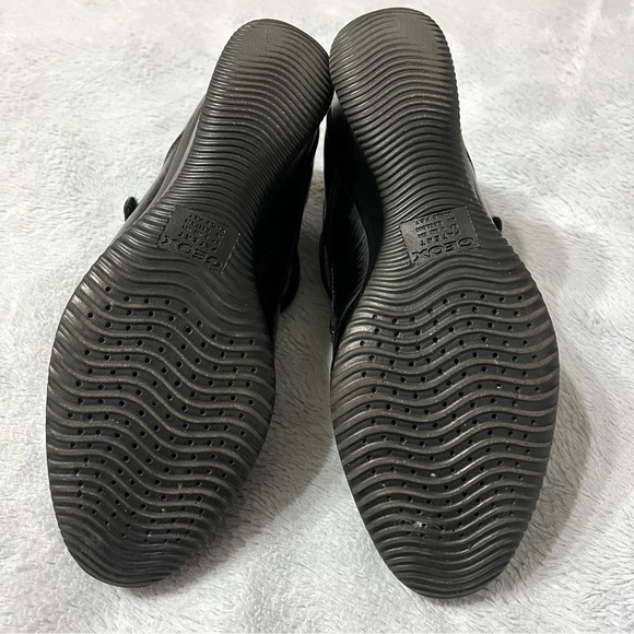 GEOX Janice Patent Leather and Suede Wedge Shoes Size 7.5 - Picture 8 of 8